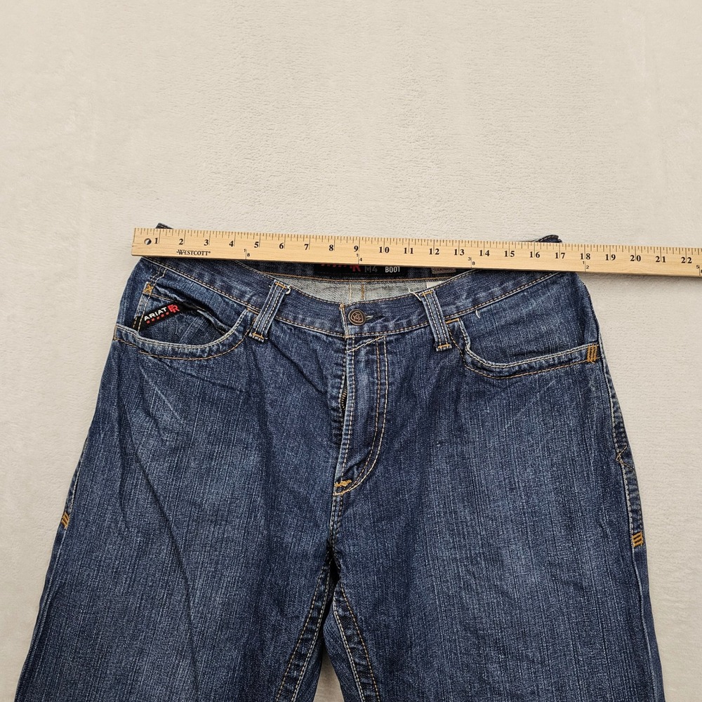 Ariat FR M4 Relaxed Boot Jeans Mens 34x35 Blue Denim Flame Resistant Workwear - Picture 6 of 13
